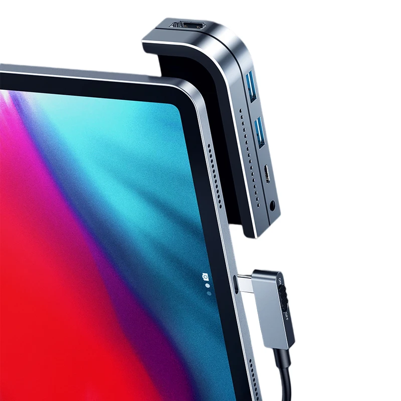 

USB C HUB 3.0 For iPad Pro MacBook Pro Air Mobile Phone Type C HUB USB 3.0 Adapter With Switch 4K HD TF PD Port Hub USB 3 0