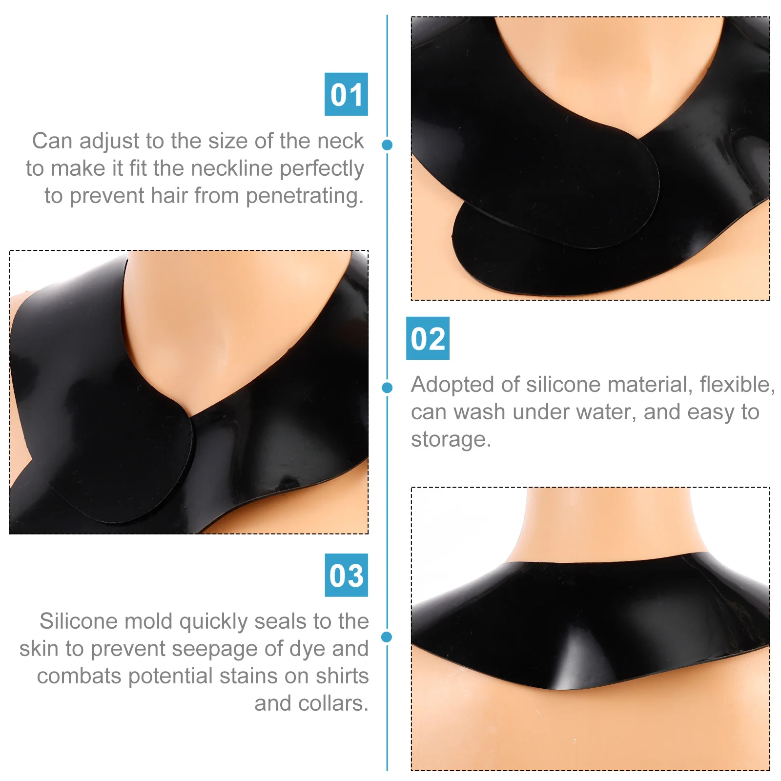 1/2 шт. силиконовые накладки на шею |