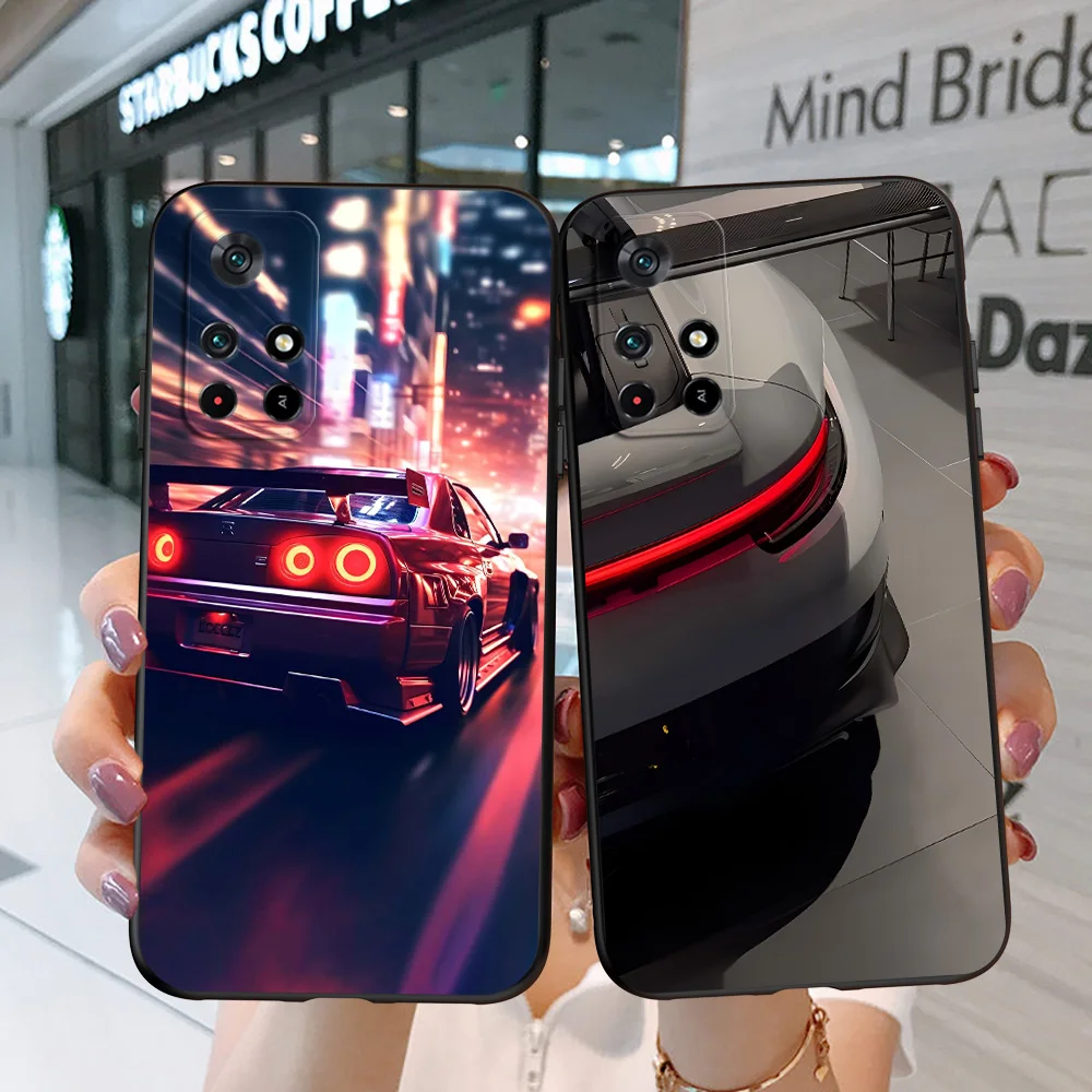 Для POCO M4 Pro 5G чехол для Xiaomi Обложка M4Pro 2021 6 дюйма черный из ТПУ супер гоночных