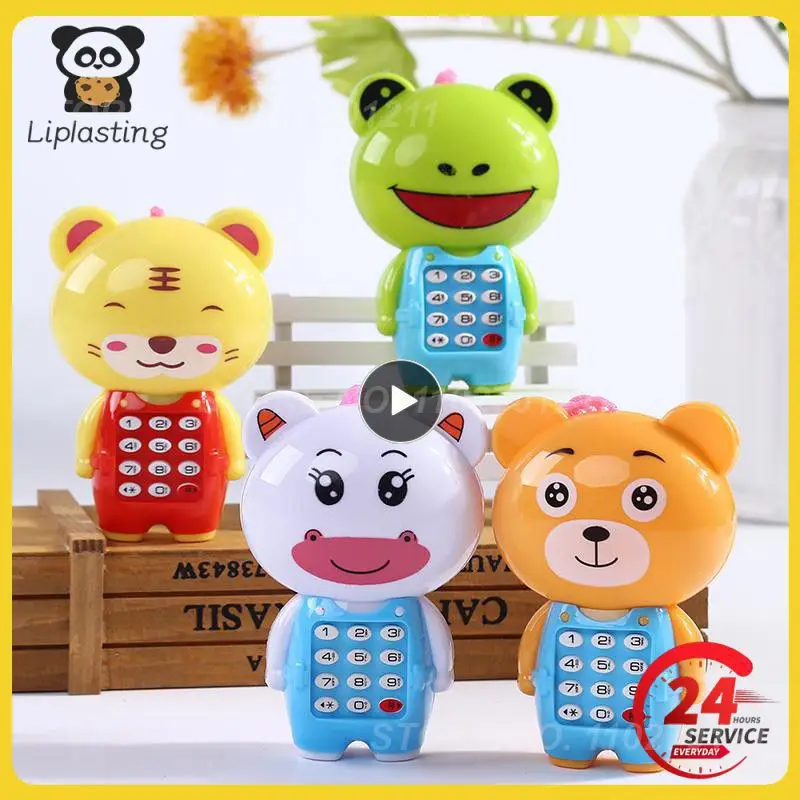 

Electronic Toy Phone Musical Mini Cute Children Phone Early Education Cartoon Mobile Phone Telephone Cellphone Baby Toys