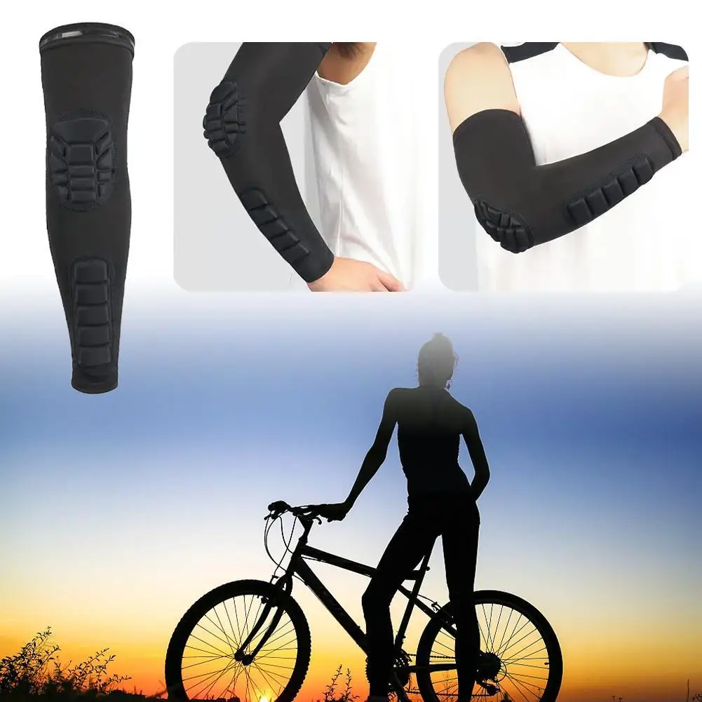 

Sports Elbow Protector Men And Women Sport Elbow Pads Riding Arm Elastic Crashproof Basketball Elbow 1pcs Sleeve Support B1O2