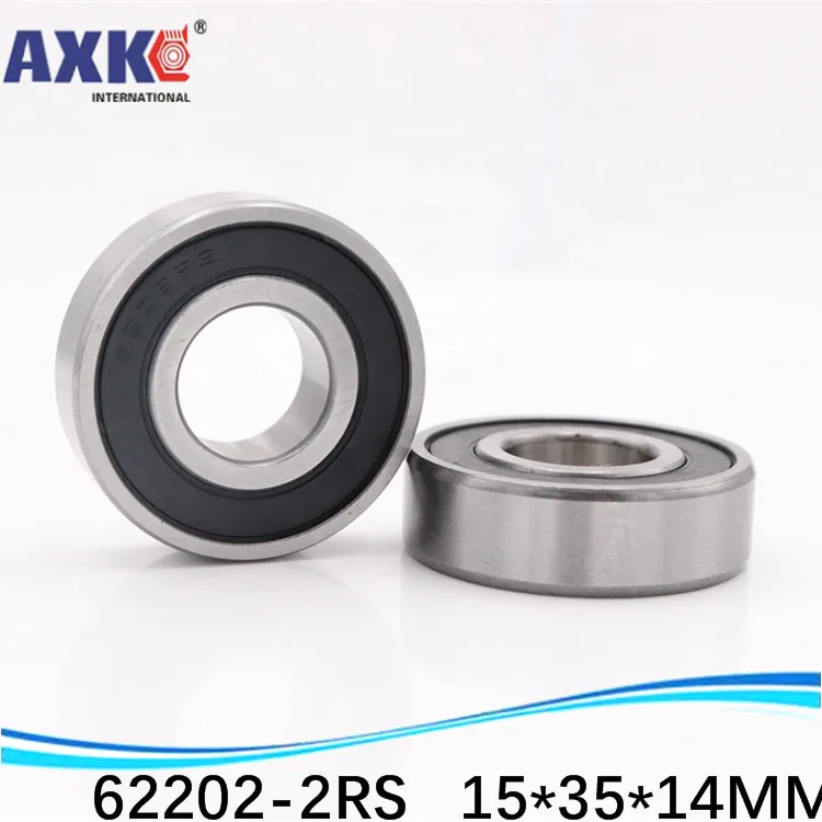 

High Quality Deep Groove Ball Bearing 62202-2RS 15*35*14 MM 20pcs/lot Inch Bearing AXK Steel Ra 0.8 62202 RS 62202RS 62202-2RS /