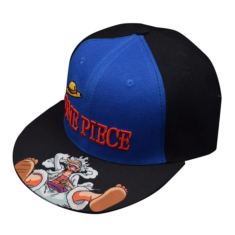 Фото Бейсболки One Piece Hot Anime Luffy для мужчин и женщин, регулируемые, с мультяшным принтом, для косплея, спортивные, солнцезащитные, подарки №1