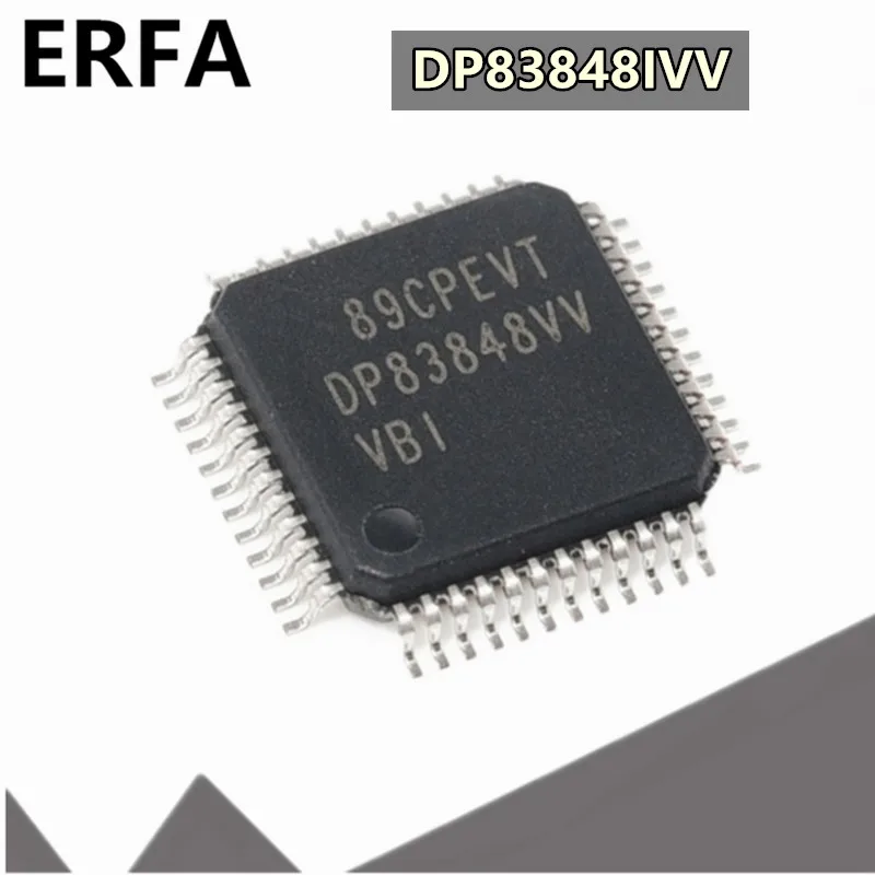 

10pcs/lot DP83848IVV DP83848VV DP83848VVVBI TQFP-48 DP83848CVV IC