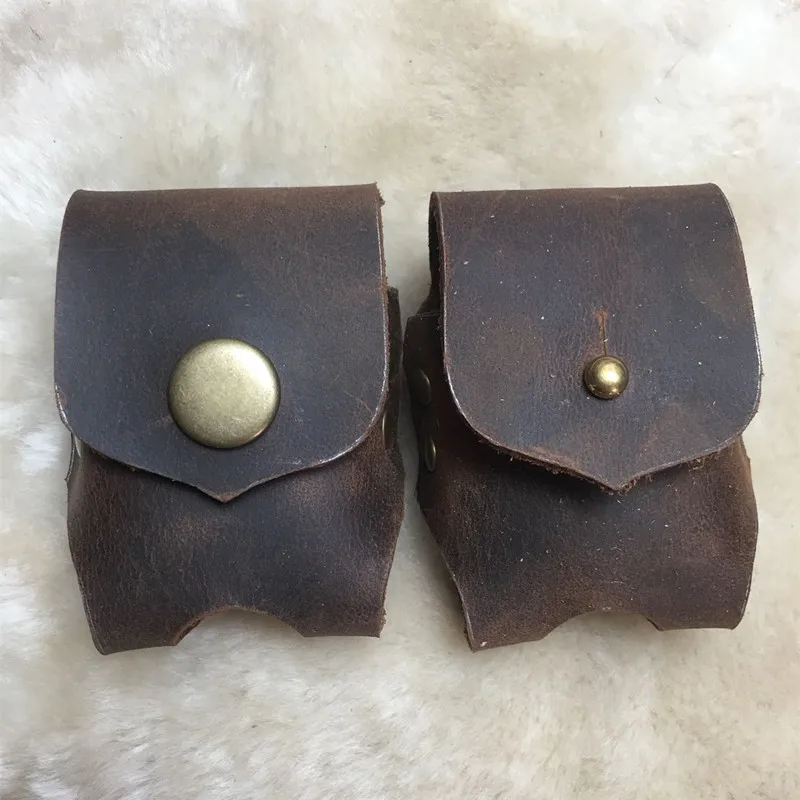 

Genuine Leather Lighter Case Cowhide Custom Protective Sleeve Lighter Storage Holster Belt Bag Handmade for Zippo Lighter Shell