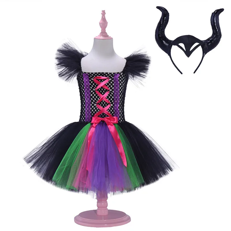 

Костюм ведьмы, костюмы на Хэллоуин и праздники для девочек, детские карнавальные платья принцессы, платья для косплевечерние