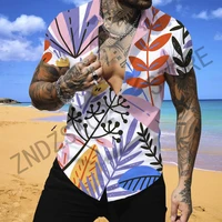 mens social shirt hawaiian style short sleeve beachwear vintage leisure oversized shirt mens shirts summer elegant 2022 shirt