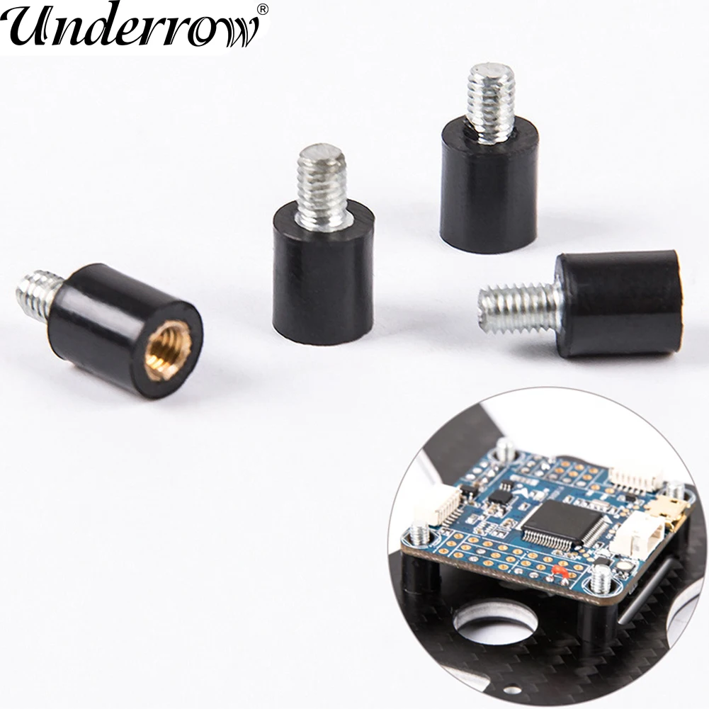 Контроллер полета M3 4 шт., Антивибрационная стойка, фиксированная винтовая заслонка, монтажное оборудование для квадрокоптера Naze32 CC3D F3 F4 RC Контроллер полета M3 4 шт., Антивибрационная стойка, фиксированная винтовая заслонка, монтажное оборудование для квадрокоптера Naze32 CC3D F3 F4 RC