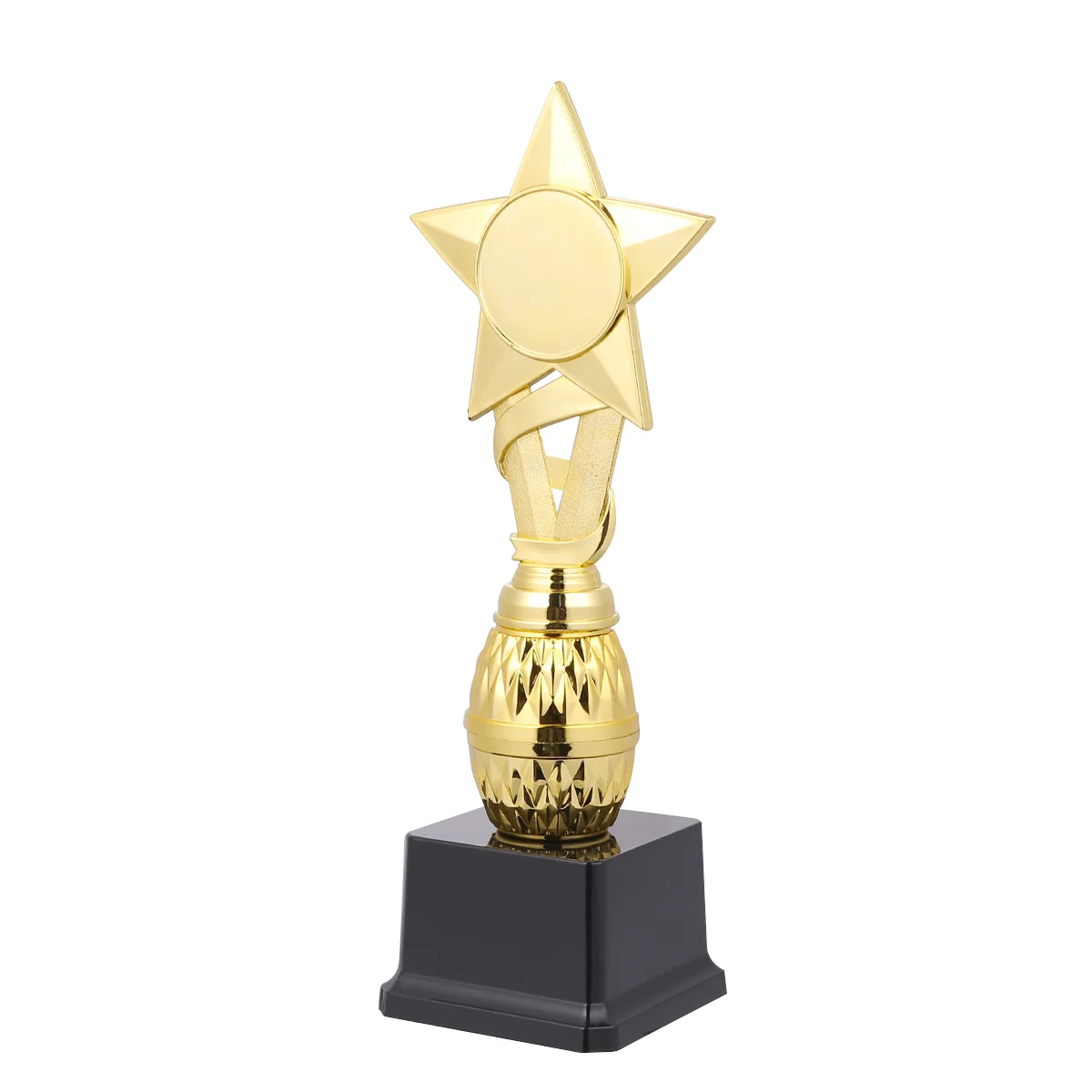 

29cm Competitions Plastic Trophy Kids Ribbon Star Reward Trophy Creative Activity Award Cup