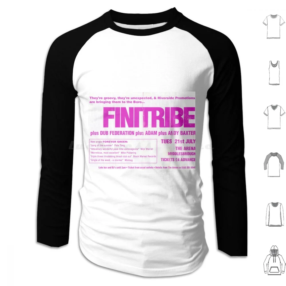 Толстовки с длинным рукавом Finitribe Flyer Mbro Boro Teesside Teeside Indie Punk Music Smoggy