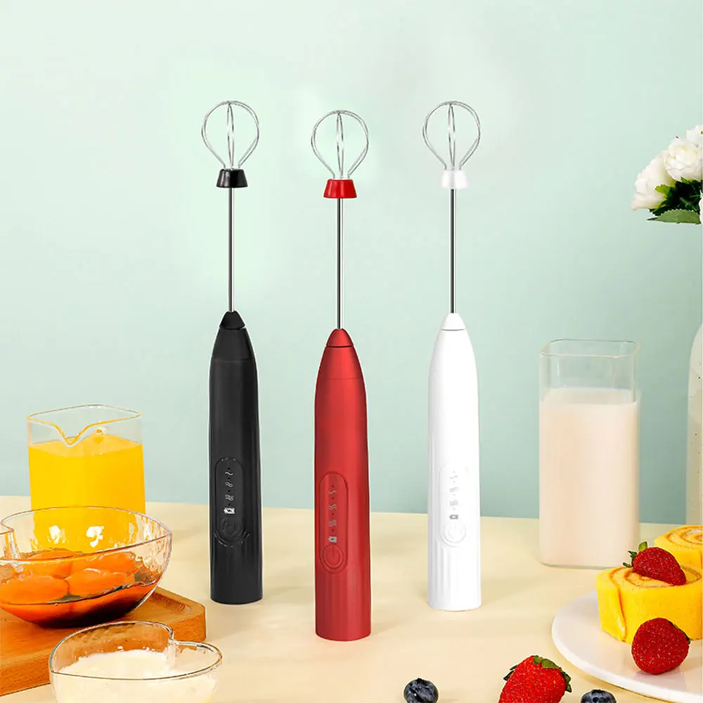 

Milk Frothers Handheld Blender USB Electrical Mini Coffee Maker Whisk Mixer for Coffee Cappuccino Cream Kitchen Tools