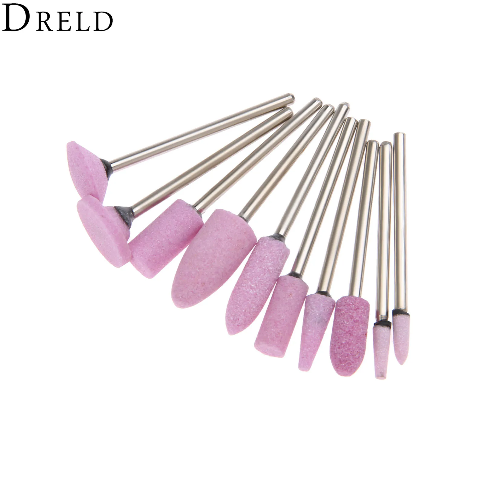 

DRELD 10 шт. хвостовик 2,35 мм красная Полировочная Шлифовальная головка колесо Dremel Аксессуары для литья Полировочная шлифовальная машина вращающийся инструмент