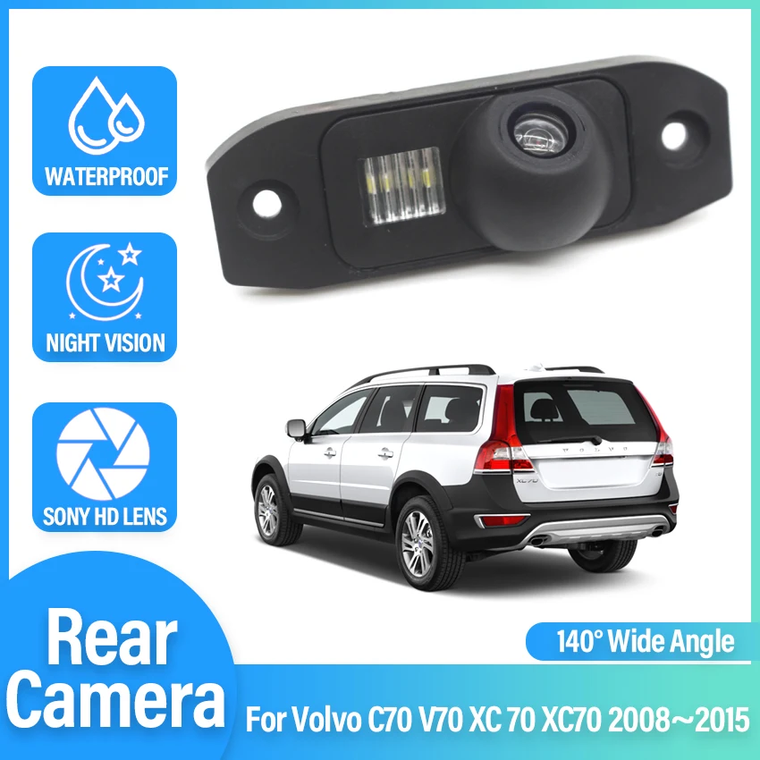 

HD 1080x720P камера заднего вида с ночным видением, водонепроницаемая камера для Volvo C70 V70 XC 70 XC70 2008 2009 2010 2011 2012 2013 2014 2015