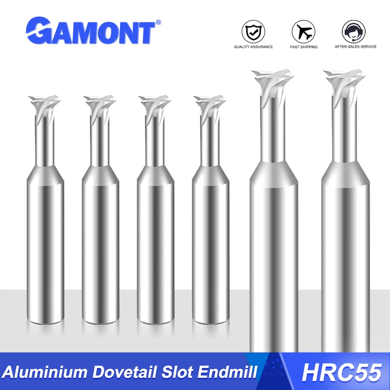 

GAMONT 30°45° 60°75° Tungsten Steel Dovetail Grooving Milling Cutter CNC Mechanical Workshop Carbide Alloy Lathe Tools White