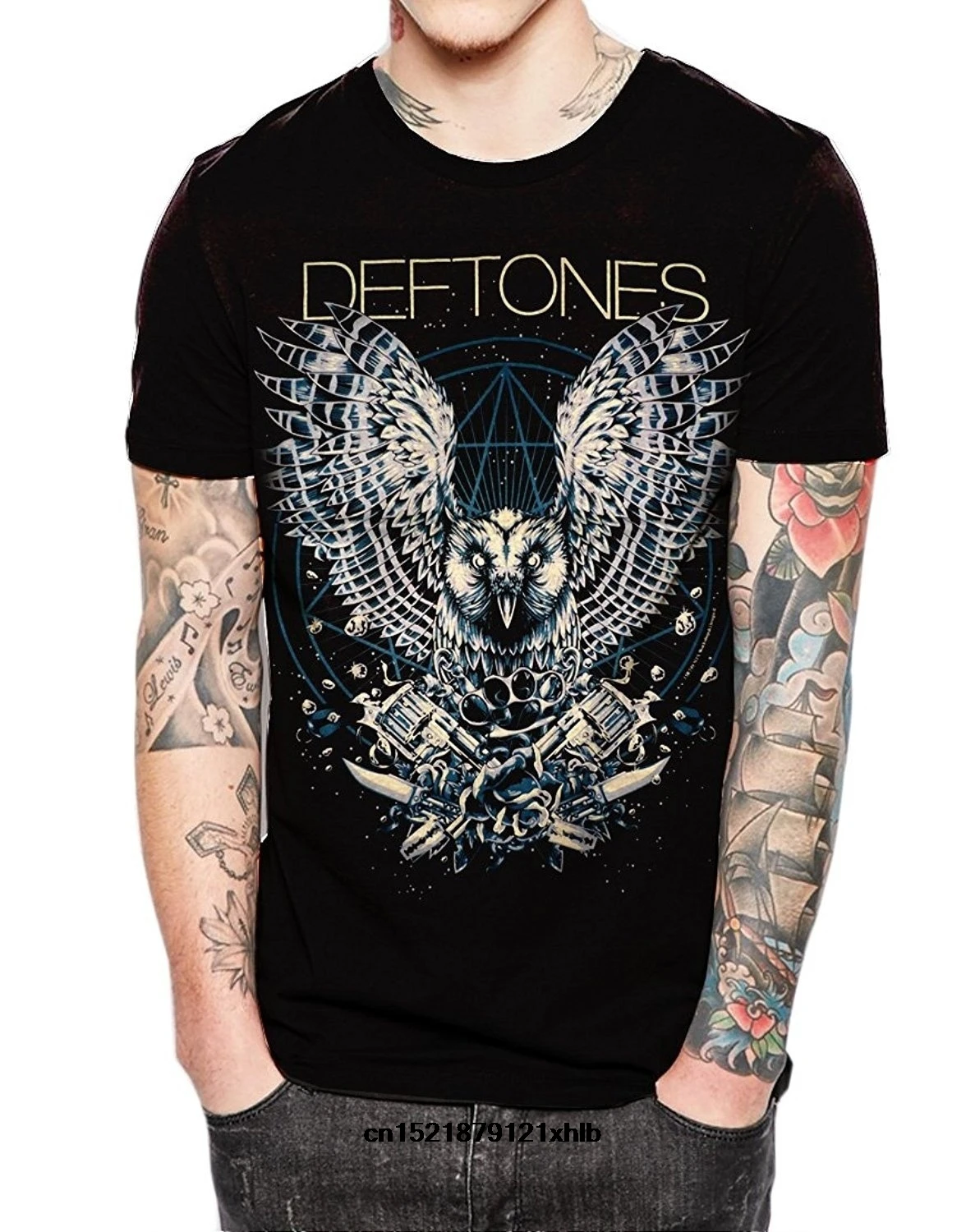 Мужская модная летняя футболка Deftones американская Альтернативная металлическая
