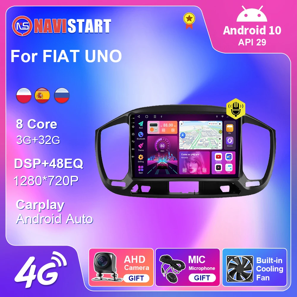 

Автомагнитола NAVISTART с экраном для FIAT UNO 2015-2020, видеокамера 2 Din, радио, автостерео, навигация, GPS, стерео, мультимедиа