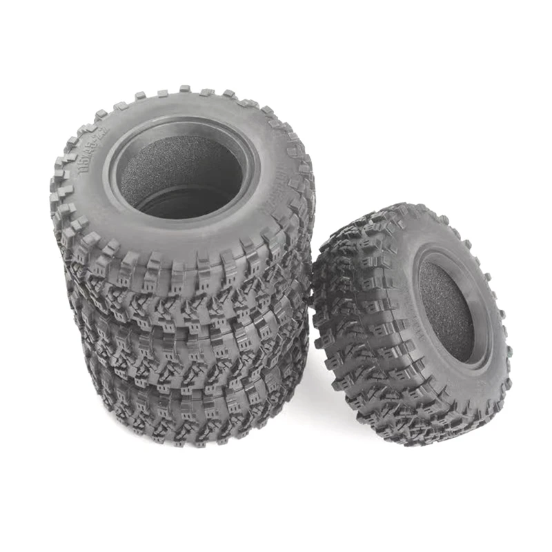 

4PCS 115MM 2.2 Rubber Big Tires Wheel Tyres For 1/10 RC Crawler Car Axial Wraith SCX10 Capra Traxxas TRX4 TRX6 D90