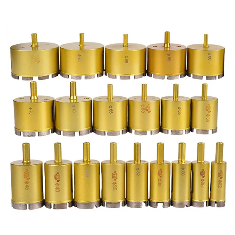 

6-100mm golden Marble Opener Diamond Hollow Core Bit For Stone Granite Brick Tile Ceramic Concrete Drilling Hole Saw Drill Bit
