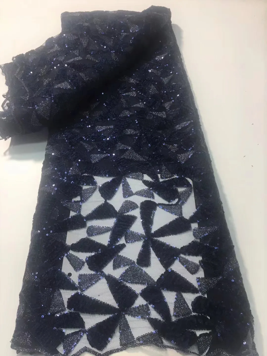 Белая французская кружевная ткань с пайетками для вечеринок 2022 года, нигерийский тюль нового материала KYX2206.