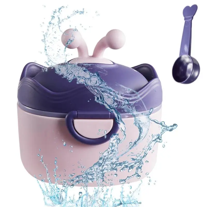 

Formula Dispenser Portable Formula Dispenser With Spoon Tiered Milk Powder Storage Box For Toddlers Travel Essential For