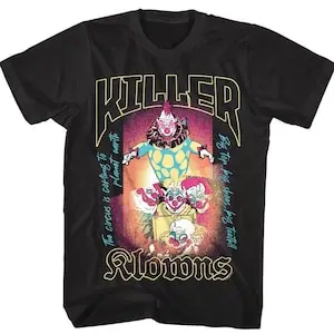 Мужская футболка Killer Klowns футболки с большими зубами и клоунами