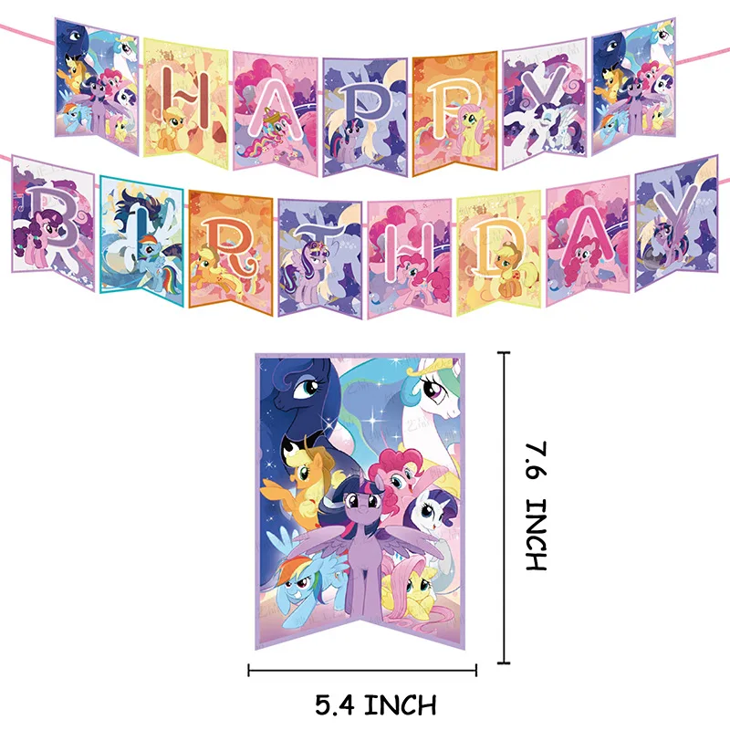 Воздушный шар из фольги Мой маленький пони шары латекса с розовой лошадью