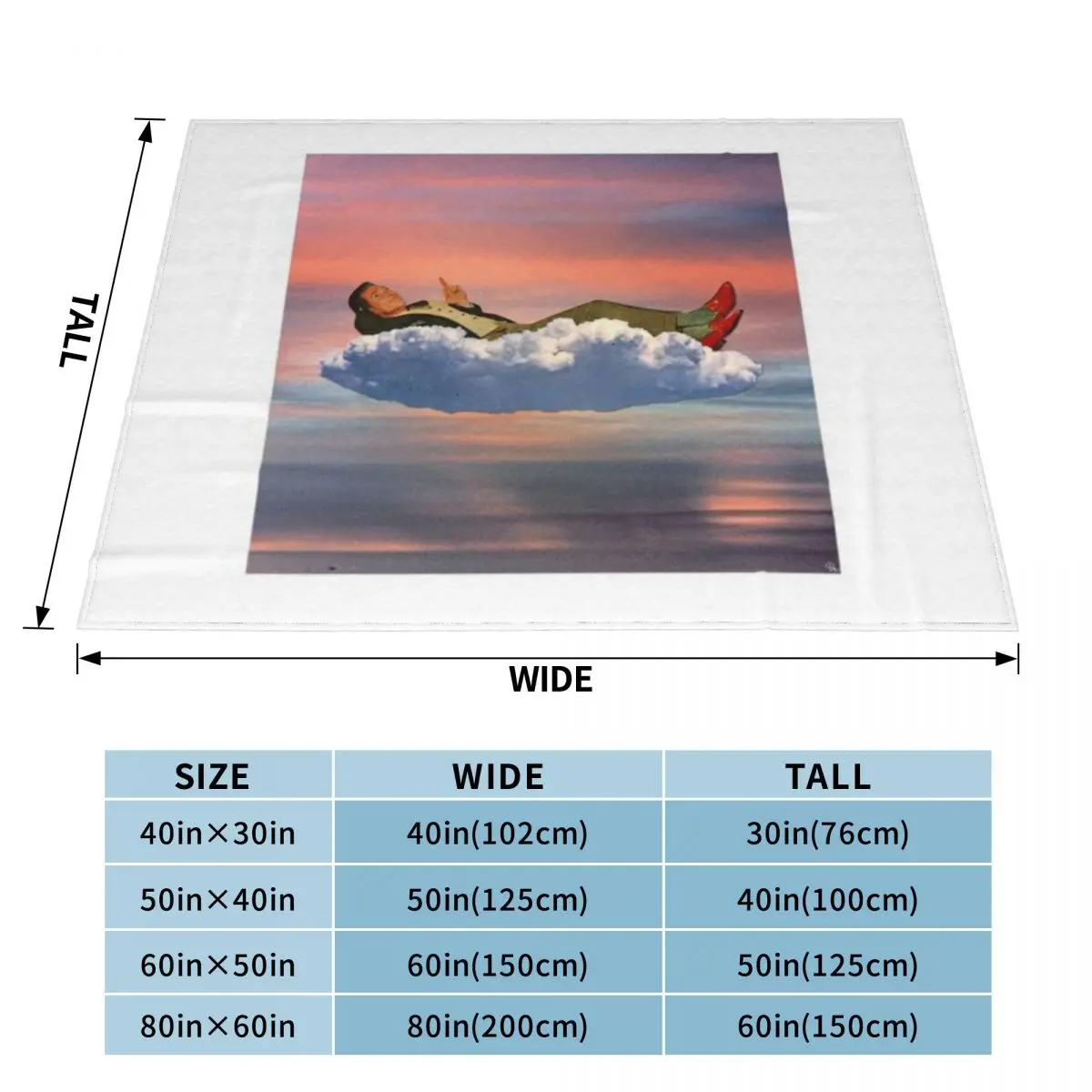 Ультрамягкое Флисовое одеяло On Cloud Nine An