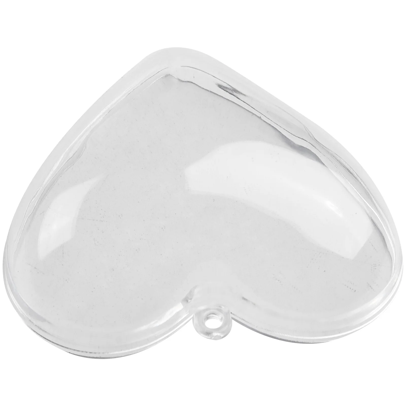 10 шт. рождественские шары прозрачные заполняемые безделушки в форме сердца