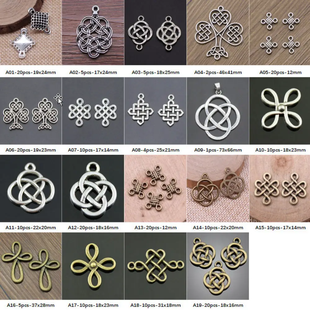 

New Arrival Chinese Knot Charms For Jewelry Making Gifts For Women