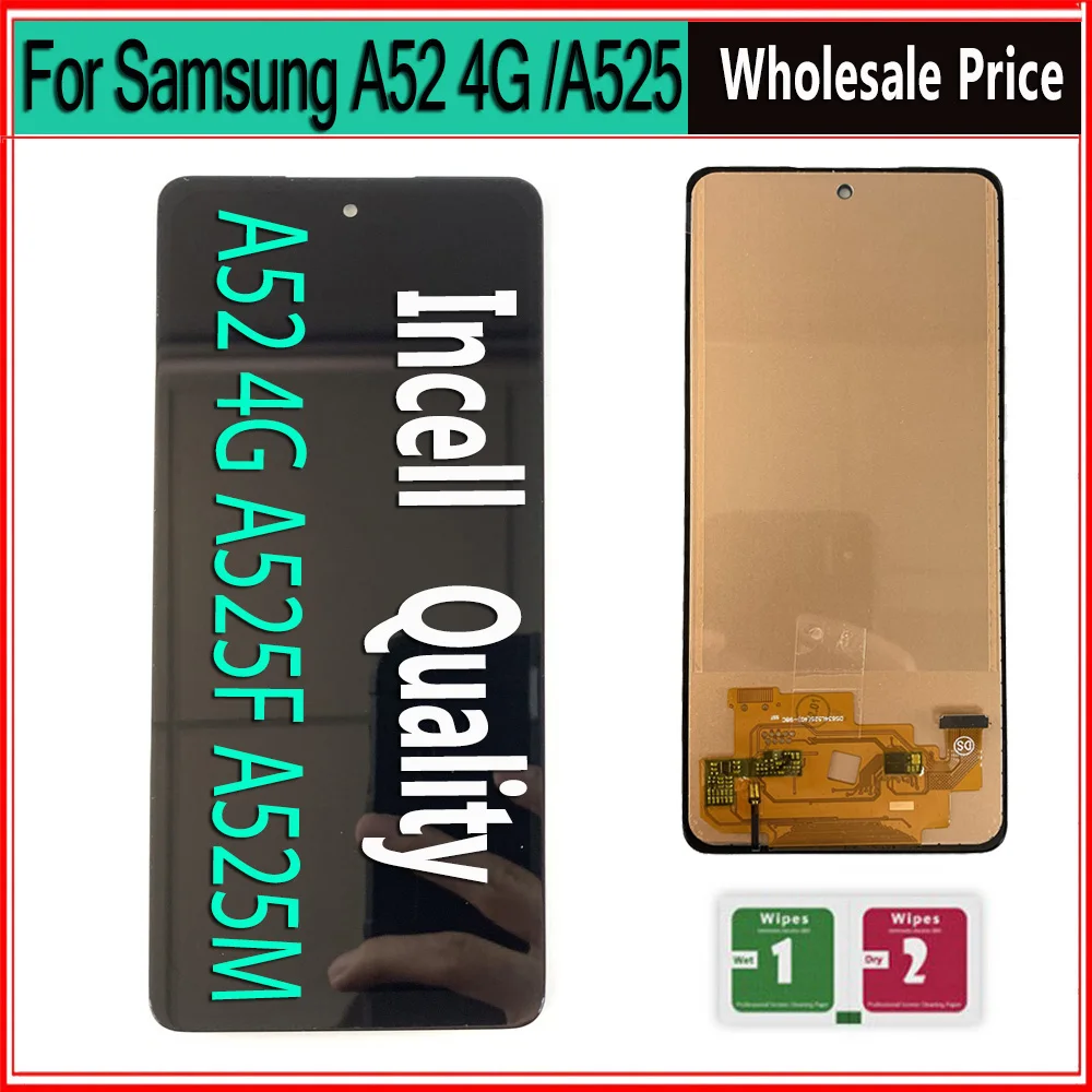 

Incell LCD For Samsung A52 4G lCD Display Touch Screen Digitizer Assembly Parts for Samsung A52 SM-A525F SM-A525F/DS Display