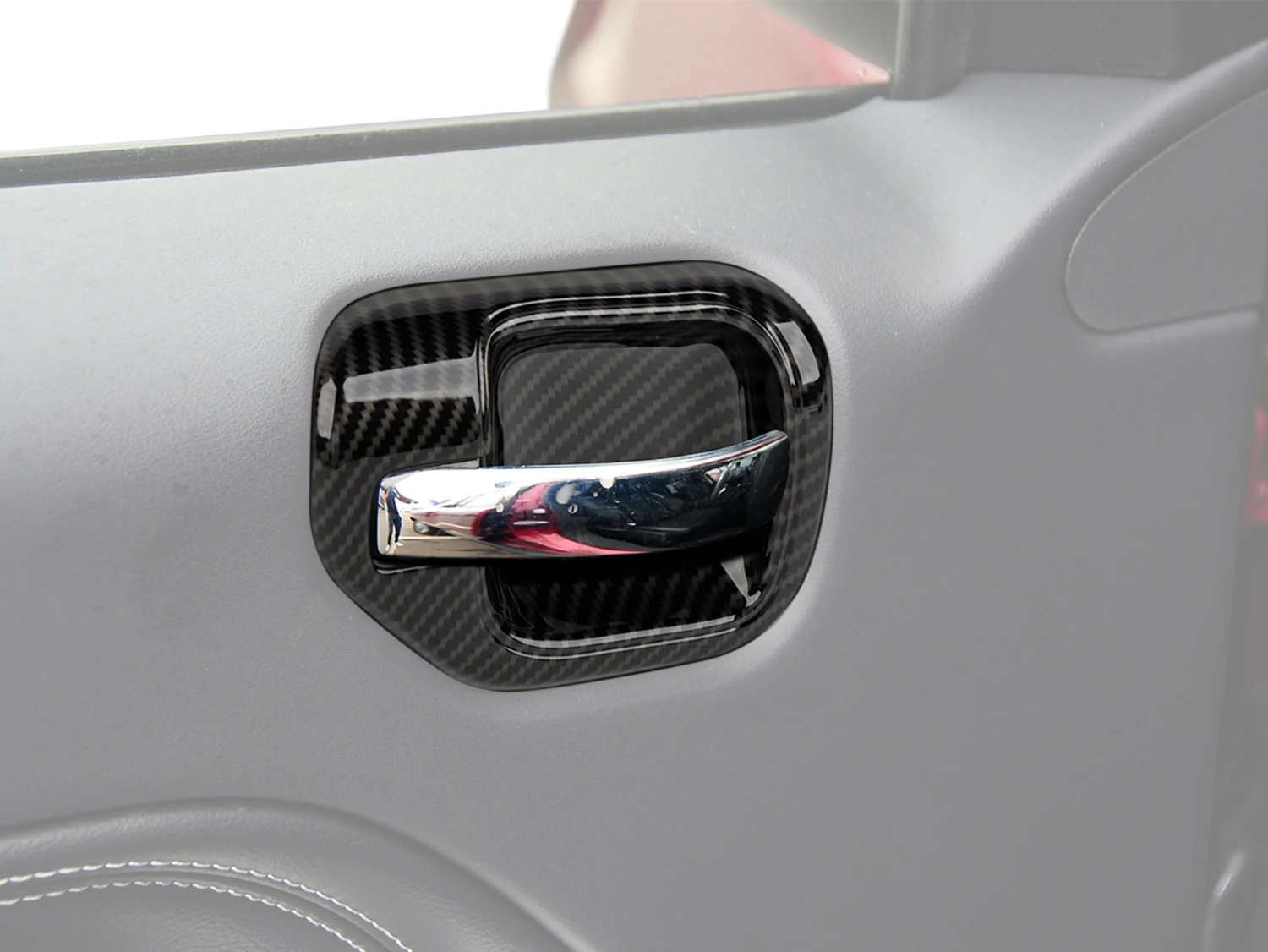 Фото Декоративные наклейки на внутренние ручки дверей для Jeep Compass 2010-2016, аксессуары для интерьера автомобиля №5