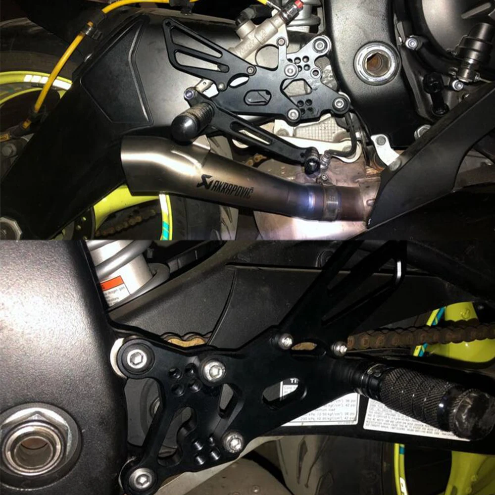 Для YAMAHA R6 R6S 2006-2020 ЧПУ регулируемый задний комплект подножки для ног 2006 2007 2008 2009 2010