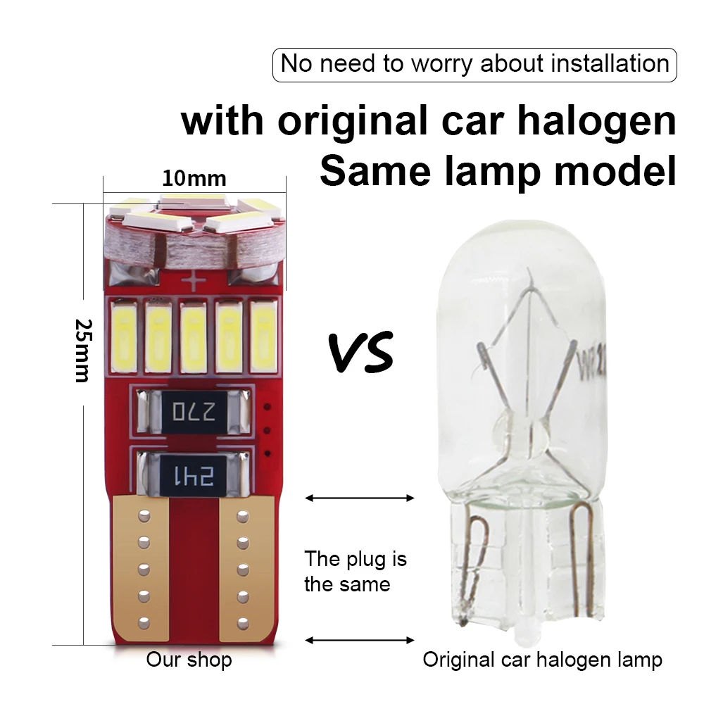 Рисунок 3 - 10x W5W T10 Светодиодная CAN-шина