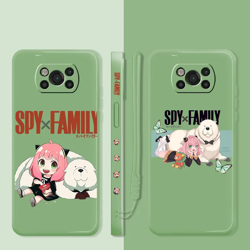 

For Xiaomi POCO M3 10 Ultra X4 10T MI 11 lite F3 11 Pro 11T X3 NFC M4 Pro Build A Family SPY Fundas Original Liquid Soft Soft