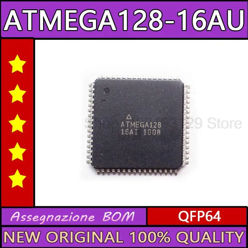 

ATMEGA128-16AU ATMEGA128 QFP64 микроконтроллер, Новинка