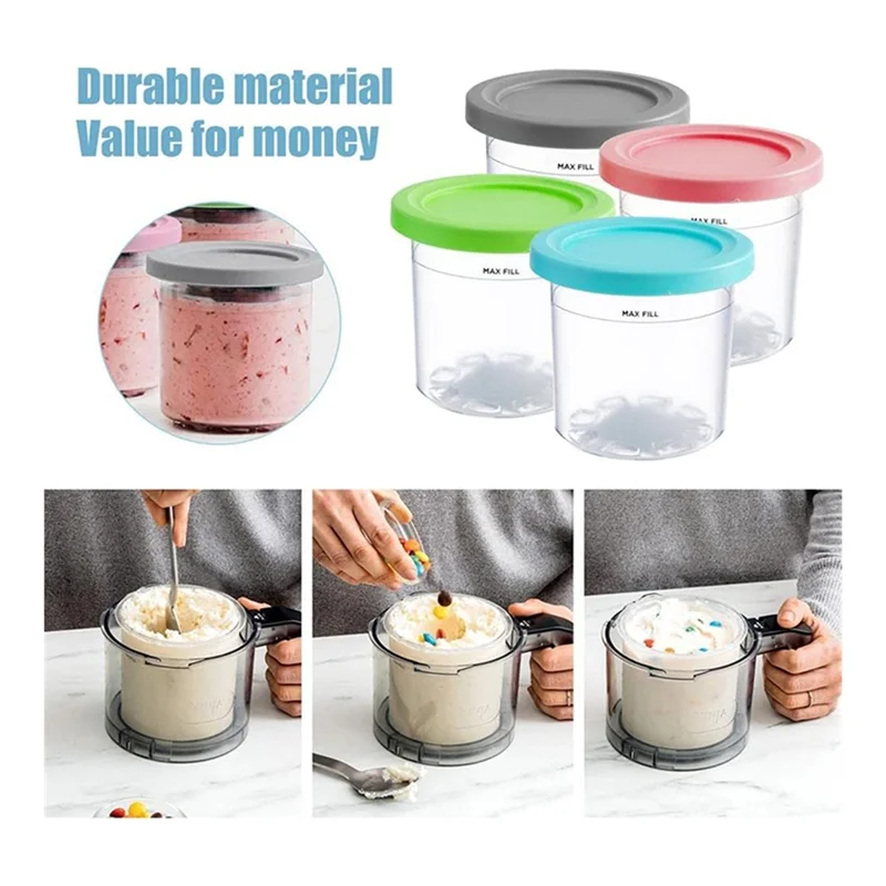 4 шт. чашка для мороженого ниндзя серия NC299AM C300S многоразовая банка хранения Gelato