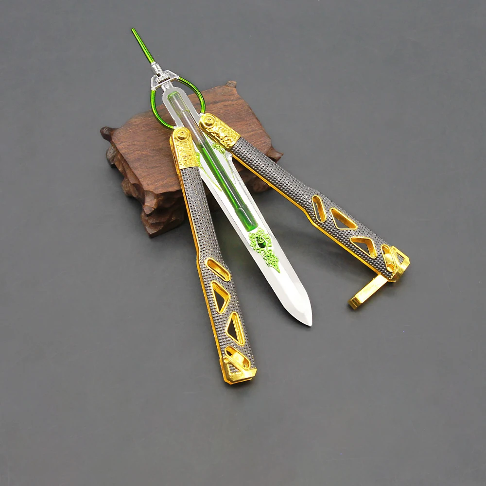 Апекс легенды Octane балисонг игрушечное оружие брелок Модель Металлической Katana Apex