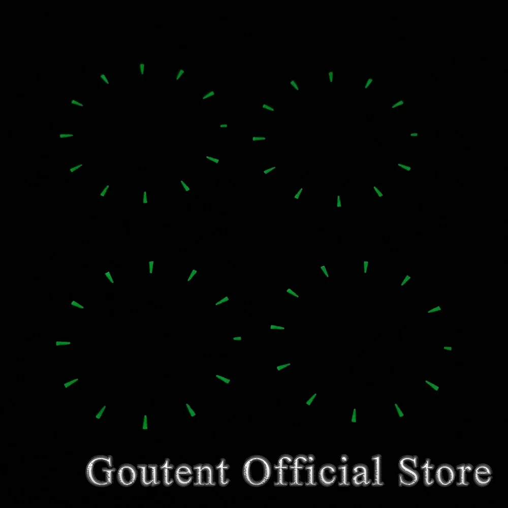 Фото Циферблат Goutent 33,5 мм, черный, белый, синий стерильный циферблат для часов NH35 Miyota 8215 821A ETA 2836 2824 PT5000 DG2813 3804, автоматический механизм №5