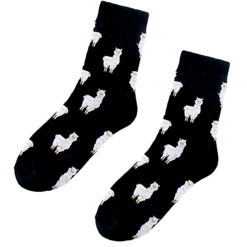 2022 Alpaca Elephant Fox Rabbit Animal socks Cotton Casual Socks Warm Women Streetwear Cute Funny Socks Happy Long Calcetines