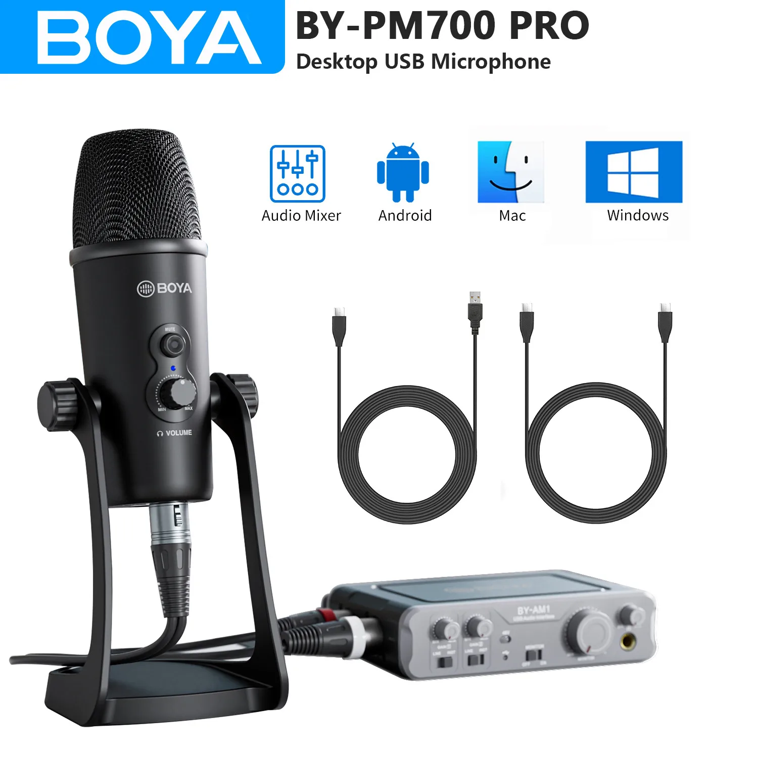BOYA BY-PM700 PRO Настольный USB-микрофон для ПК