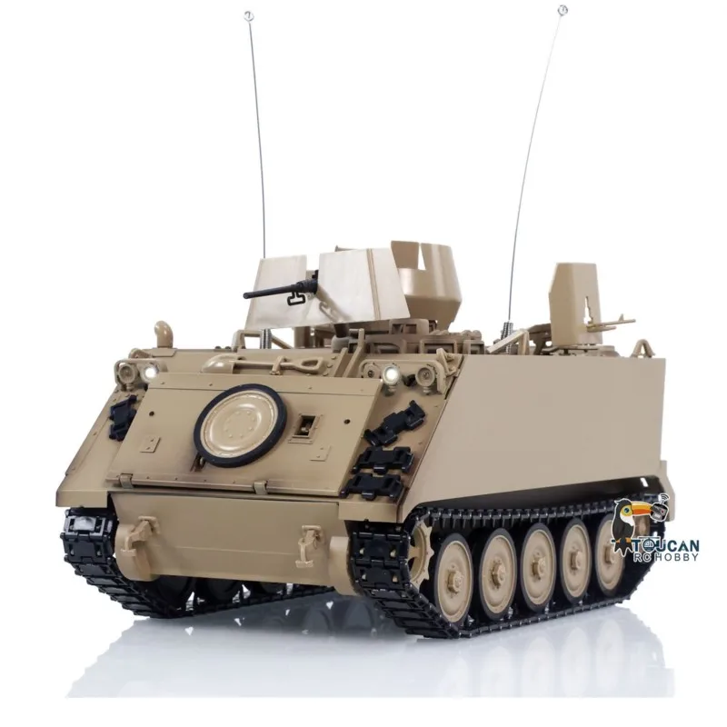 Фото Радиоуправляемая модель танка RTR Tongde 1/16 M2412-B M113A1 ACAV с ИК-датчиком, вращением турели на 360°, эффектом дыма, звуком и радиоуправлением, электрическая модель Panzer №3