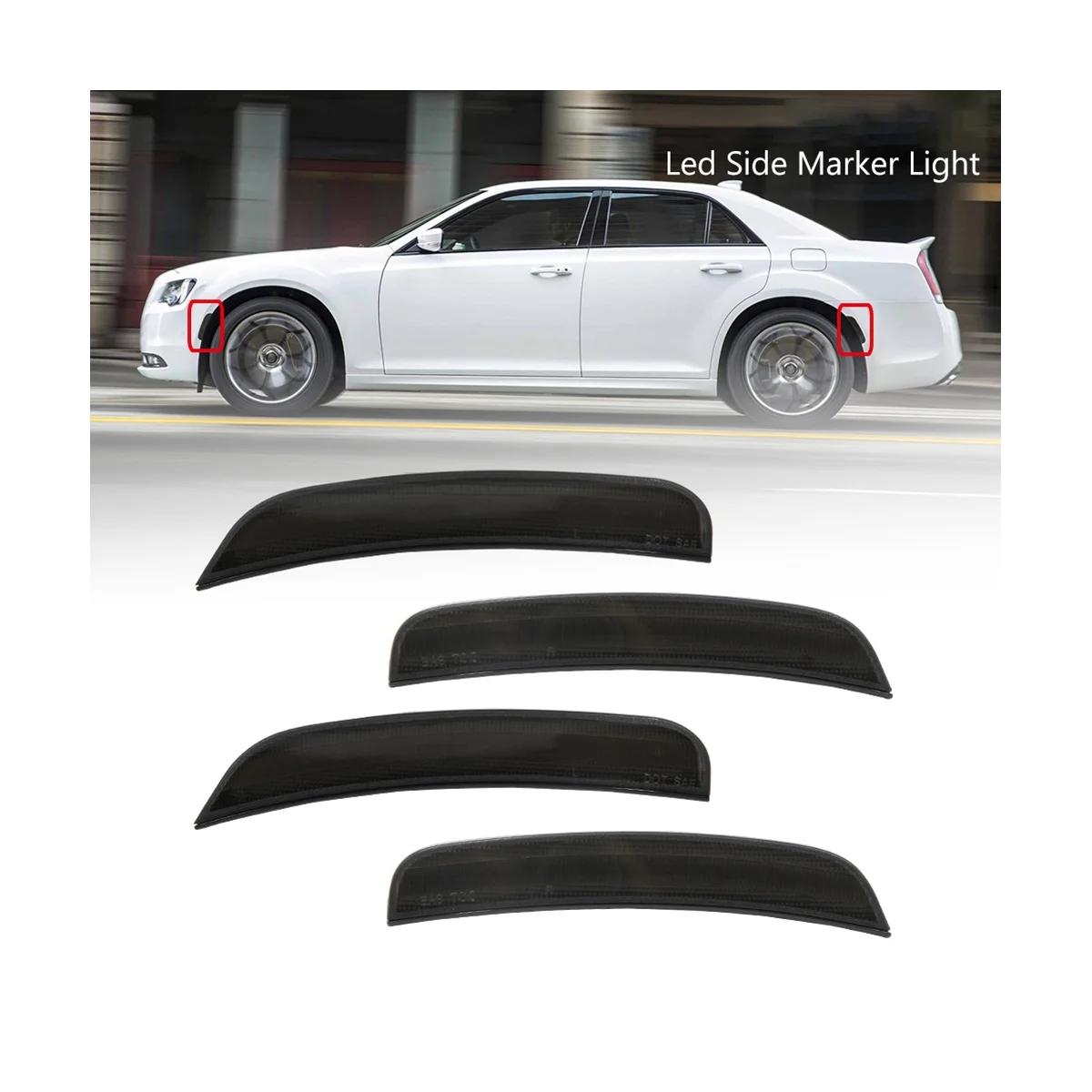 Фонари Передние и задние боковые для Chrysler 300 300C 300S