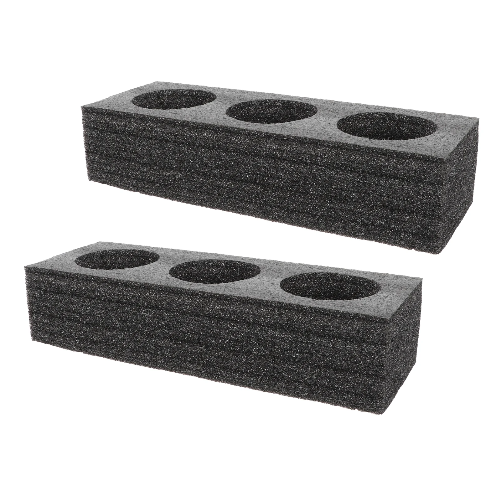 

2 Pcs Milk Tea Drink Cup Holder Packing Tray Outdoor Stand Sofa Carrier Pearl Cotton Takeout Beverage