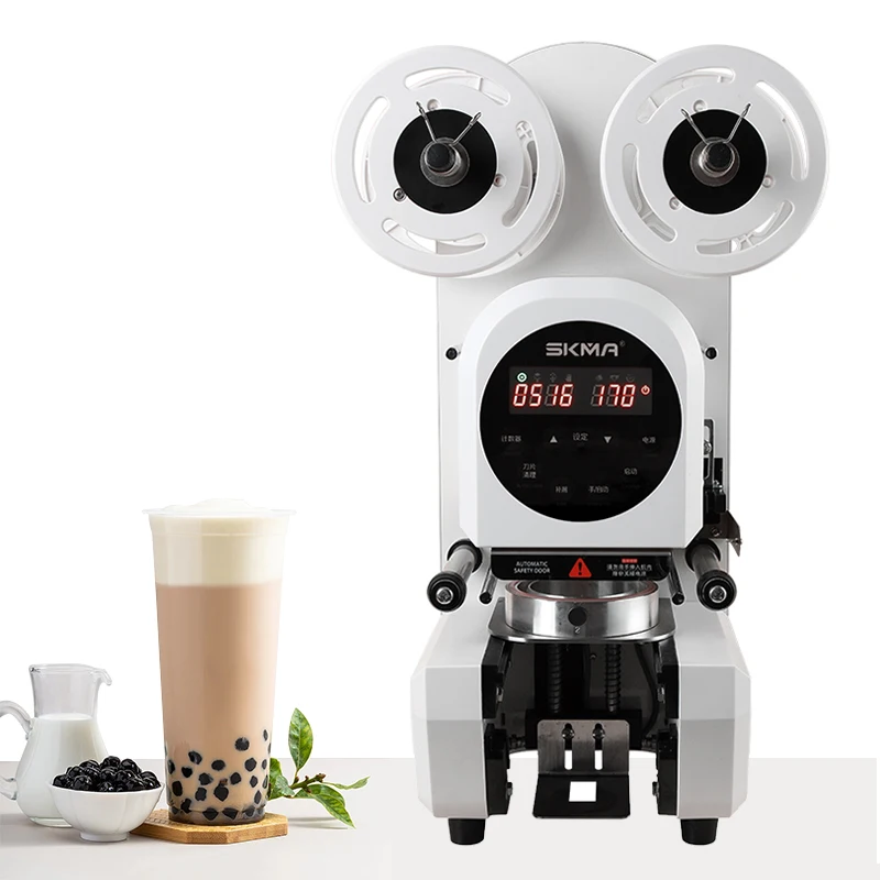 

Bubble tea shop equipment 110V 220V Automatic Plastic Cup Sealing Machine