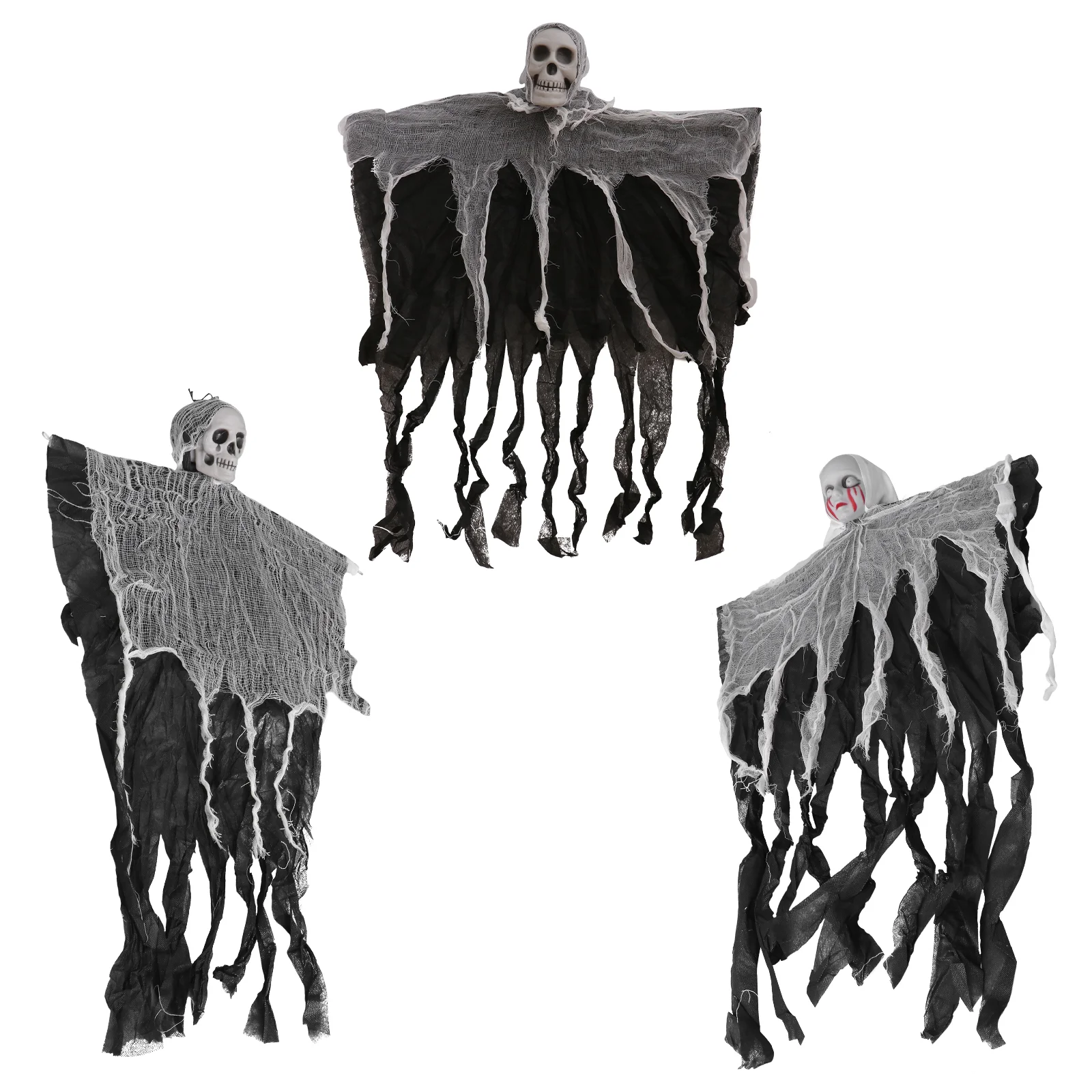 

3Pcs Ghost Festival Prop Hanging Ghost Horror Scene Layout Prop