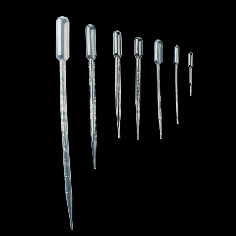 

100x 0.2/0.5/1/2/3/5ML Lab Pipette Plastic Transfer Pipettes Disposable Pipette
