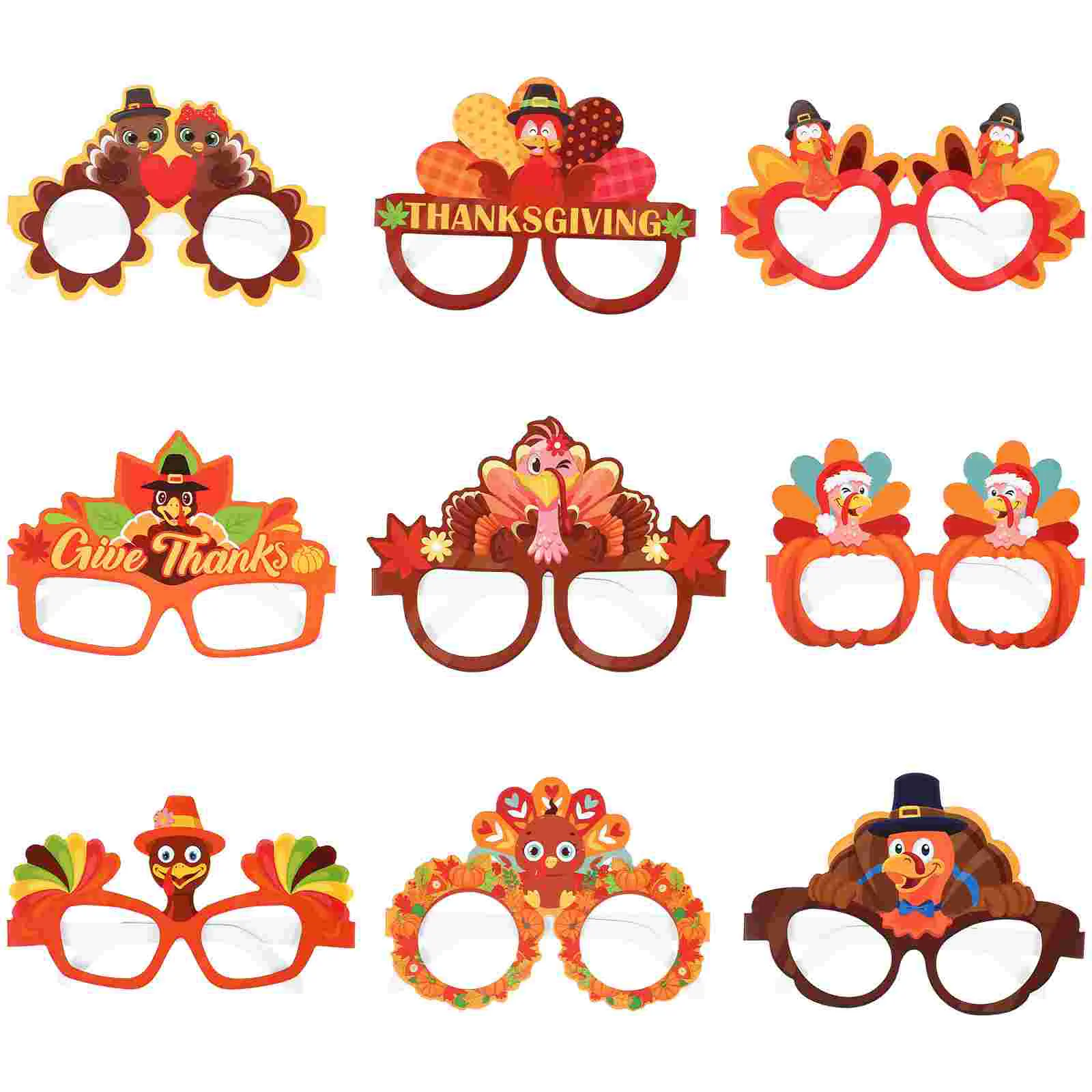 

Thanksgiving Turkey Glasses Party Eyeglasses Props Photo Sunglasses Carnival Glass Supplies Booth Costume Funny Decorative