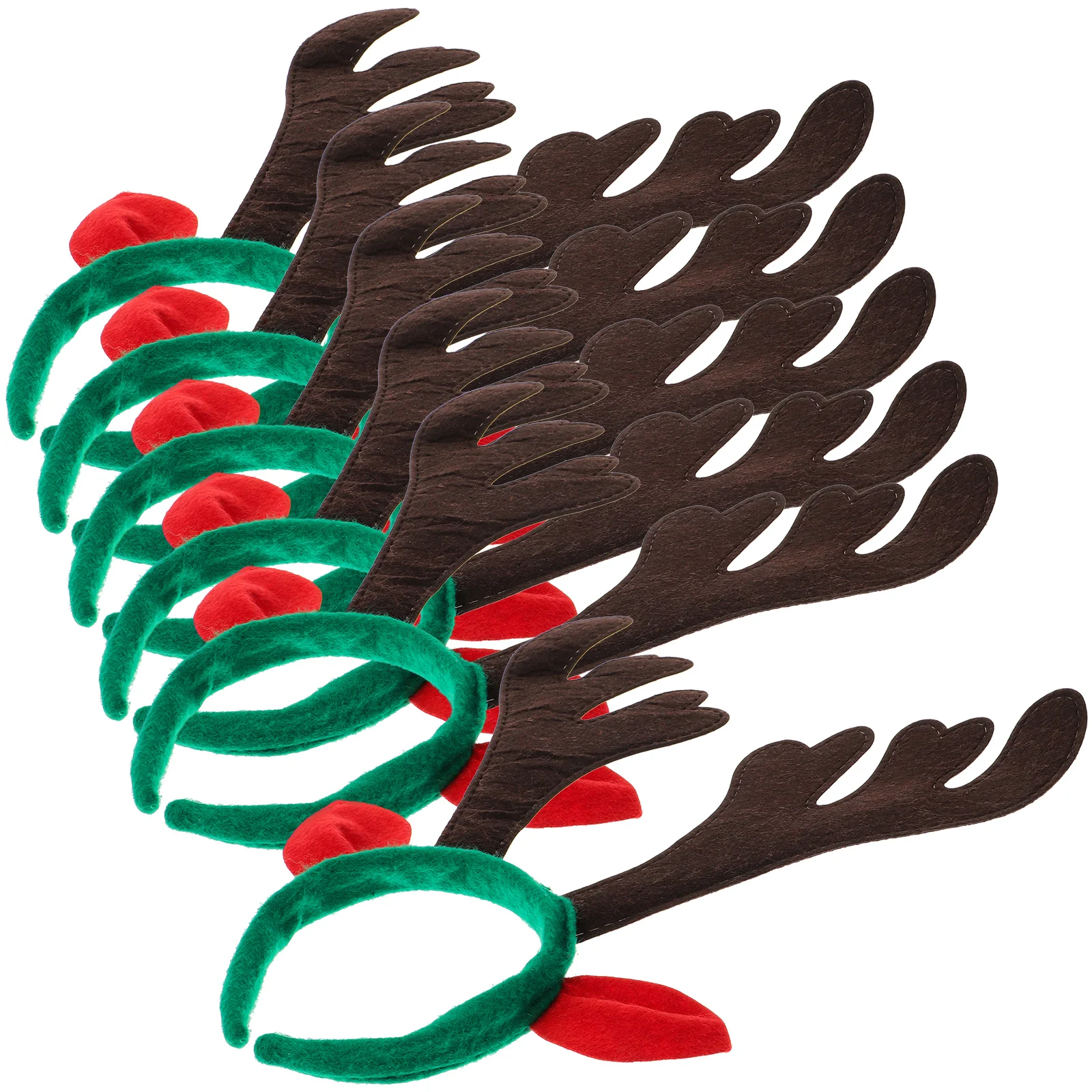 

6pcs Christmas Headband Reindeer Antlers Headband Antlers Hair Hoops Christmas Hair Accessories for Christmas Costume Size