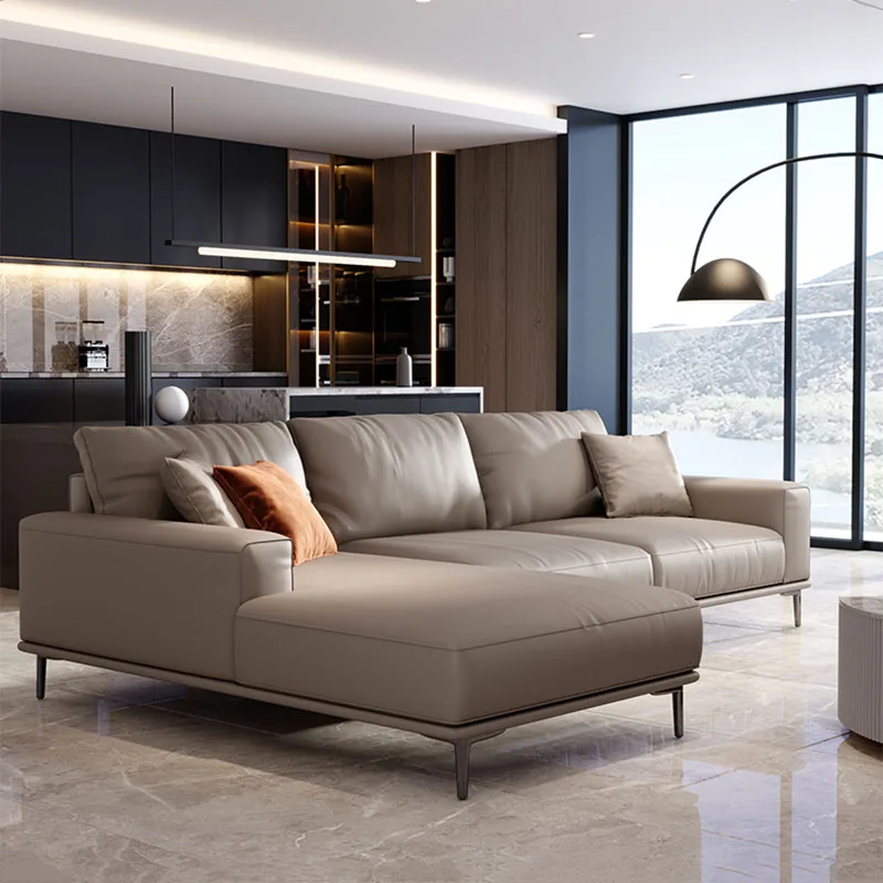 

Genuine Leather Fancy Sofas Nordic Simple Cozy Sectional Living Room Sofas Recliner Reading Divani Da Soggiorno Furniture Couch