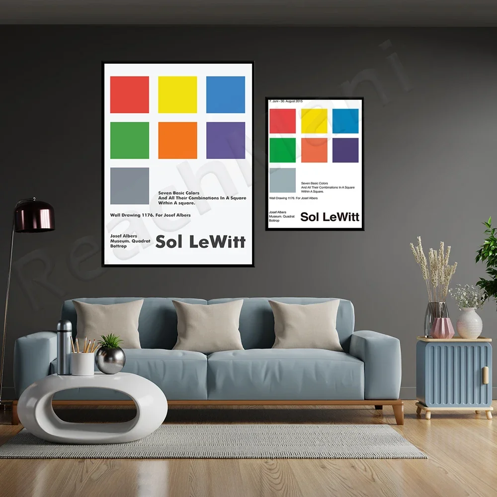 Плакат выставки музея Джозефа Альберса | Со ЛеВт-Франция 7. базовые цвета и все